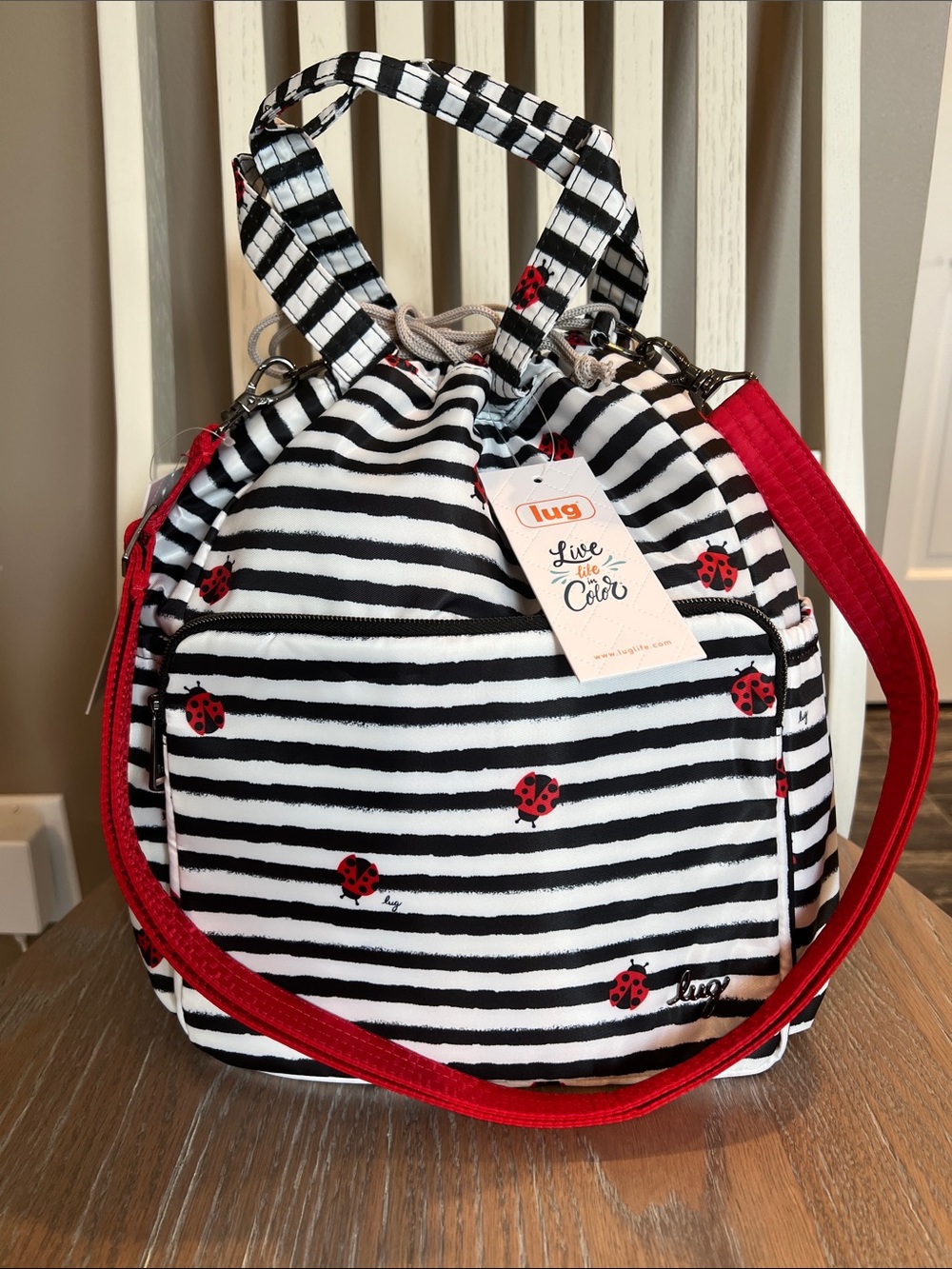 RARE DITTY XL TOTE LADYBUG LANE +BONUS - Picture 3 of 11